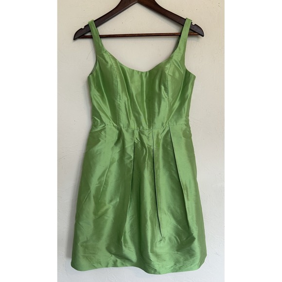 Jenny Yoo Dresses & Skirts - Jenny Yoo Collection Silk Satin‎ Dress Green 4 Party Formal Hoco Boning Retro
